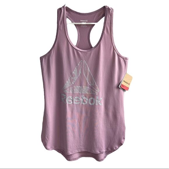 Reebok Legend Singlet Mint Mauv Racerback Workout Tank Top NWT - Picture 3 of 10